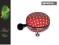Dzwonek do roweru czerwony grochy BIG BELL BASIL