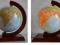 Globus polit-fiz.250 podświetlany drewniany