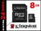 8GB Karta pamięci Kingston micro SD + adapter O91