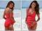 Tankini ciążowe *Venice Beach Red* r.36(S)