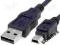 Kabel USB 1m do miniUSB czarny