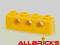 Lego Belka Technic 1 x 4 żółty 3701