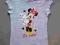 KOSZULKA T-SHIRT BLUZKA MYSZKA MINNIE 116 CM