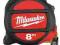 MILWAUKEE MIARA ZWIJANA 8m NYLON 48225308 MEGA HIT