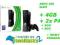 ZESTAW XBOX 360 SLIM 4GB + 2xPAD + RGH + RGX +GW12