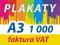PLAKATY A3 1000 szt - 48h - SUPER JAKOŚĆ PLAKAT