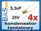 Kondensator tantalowy 3,3uF 25V _ 5x8 _ 4szt