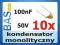 Kondensator monolityczny _ 100nF _ 50V _ 10szt