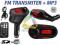 TRANSMITER CAR FM MP3 SD USB PILOT CZERWONY