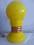 Lampa ----&gt; ''żółta żarówka'' wys.31cm/śr.16cm