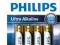 PHILIPS baterie Ultra Alkaline AA R6 4szt. Wwa FV