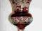 Biedermeier - Oryginalny rubinowy pucharek z epoki
