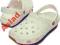 Crocs 37,5 Klapki Retro Clog Białe White