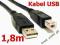 Kabel USB A-B 1.8m Fvat W-w