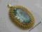 Stary wisiorek jak akwamaryn ART DECO R