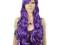 80cm fioletowa peruka cosplay anime wig