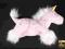 1526-41 ...PAWS... MASKOTKA PLUSZAK UNICORN PINK