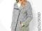 ASOS MATERNITY BIKER COAT MELANG EXCLUSIVE L