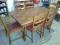 tół dębowy rozkładany + 6 KRZESEŁ