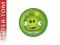 talerzyki okrągłe 18 cm Angry Birds zielone 8 szt