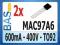 Triak MAC97A6 _ 600mA _ 400V _ TO92 ___ 2szt