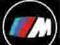 2 PROJEKTORY LED LOGO BMW M-POWER 8 MOCNE LEDY