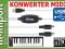 Solidny kabel konwerter interfejs Midi in/out USB