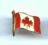 odznaka Flaga - KANADA CANADA śliczna przypinka