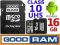 16GB CLASS 10 GOODRAM KARTA PAMIĘCI MICRO SD UHS