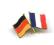 odznaka przyjaźń NIEMCY - FRANCJA flagi