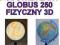 Globus 250 mm fizyczny 3D PODŚWIETLANY PODRÓŻE HIT