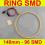 RING LED OKRĄGŁY SMD 2835 DZIENNE RINGI 12v 140mm