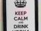 PLAKAT HIPSTER KEEP CALM AND DRINK VODKA - Z RAMKĄ