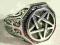 Sygnet pentagram satan metal punk skull emo goth