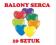 BALON BALONY SERCE SERCA GEMAR WALENTYNKI 10 SZT M