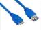 4world Kabel USB 3.0 AF- Micro BM 1.8m|niebieski