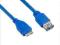 4world Kabel USB 3.0 AF- Micro BM 4.0m|niebieski