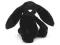 Czarny królik JELLYCAT 18 cm Króliczek (BASS6BT)