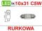 Żarówka rurkowa 4 LED C5W 12V 31mm 31 kolory