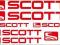 Naklejki zastępcze SCOTT + logo - różne kolory!!