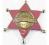 Gwiazda odznaka szeryfa różowa Przebranie