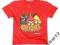 ANGRY BIRDS KOSZULKA T-SHIRT-CZERWONA -110-BAWEŁNA