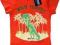 T-SHIRT BLUZKA CHŁOPIEC DINOZAUR ORANGE  5LAT 116