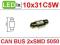 Żarówka rurkowa 2 LED SMD 5050 C5W 12V 31mm