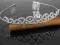 SRERBNY DIADEM  TIARA Z CYRKONIAMI SWAROVSKI