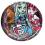 TALERZYKI PAPIEROWE 21cm 8szt MONSTER HIGH urodzin