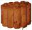 ROLLBORDER OBRZEŻE DREWNIANE 30x190 cm PALISADA