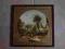 Ładny obrazek pod szkłem - scenka rodzajowa.***