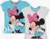 t-shirt podkoszulek myszka minnie 116/122 niebies