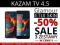 SUPER ZESTAW KAZAM TV 4.5 FOLIA + SKIN ETUI